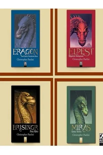 ERAGON + ELDEST +BRISINGR - ATEŞ KILICI+MİRAS - RUHLAR DEHLİZİ TOPLAM 4 KİTAP SET