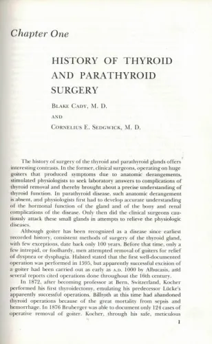 Surgery of The Thyroid and Parathyroid Glands Cornelius E. Sedgwick W.