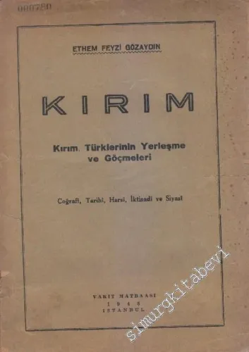 Kırım: Kırım Türklerinin Yerleşme ve Göçmeleri -        1948