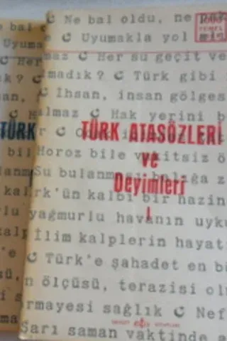 Türk Atasözleri ve Deyimleri I-II