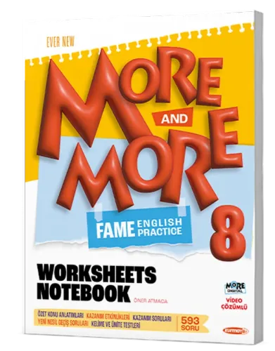 8 MORE&MORE WORKSHEETS NOTEBOOK