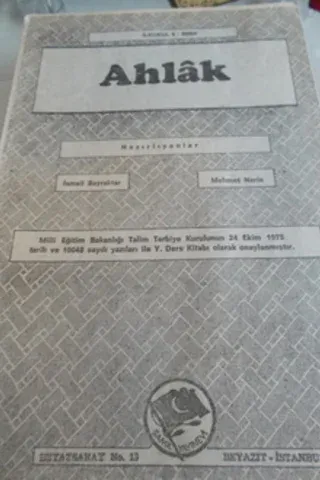 İlkokul 4.Sınıf Ahlak