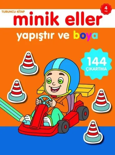 Minik Eller Yapıştır ve Boya;Turuncu Kitap