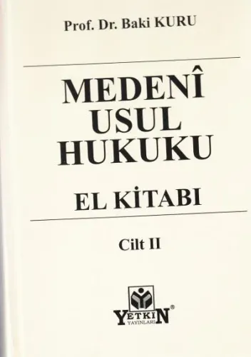 Medeni Usul Hukuku El Kitabı (2 Cilt Takım)