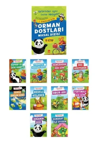 Orman Dostları Masal Dizisi Seti; 10 Kitap Takm