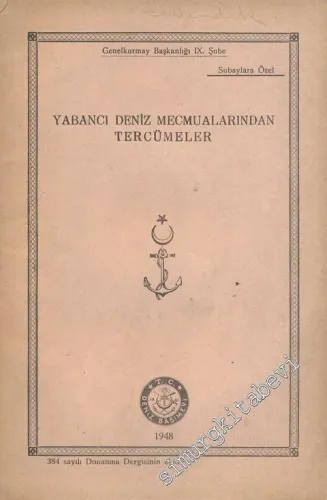 Yabancı Deniz Mecmualarından Tercümeler -        1947