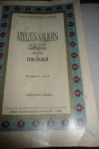 Riyazü's-Salihin ve Tercemesi 3.Cilt