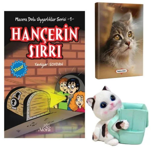 Hançerin Sırrı - Mini Kedi Planlama Defteri ve Sevimli Kedi Kalemlik -