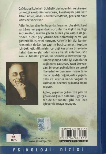 İnsanı Tanıma Sanatı Alfred Adler Say Yayınları %62 indirimli
