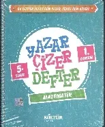 Kültür 5. Sınıf Yazar Çizer Defter Matematik - 1.Dönem