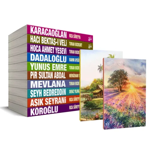 Anadolu Büyükleri 10 Kitap ve İkili Manzara Defter