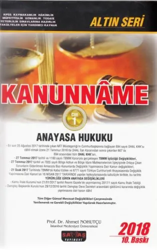 Kanunname Cilt 1 (2 Cilt)