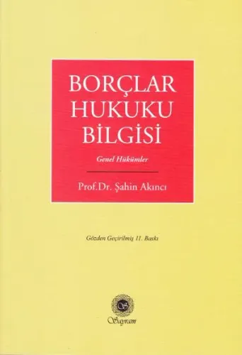 Borçlar Hukuku Bilgisi Genel HÜkümler