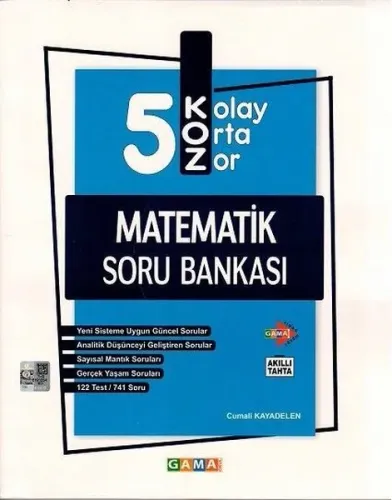 Gama Okul Yayınları 5. Sınıf Matematik KOZ Soru Bankası