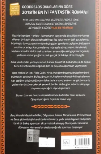 Ben,Kirke Madeline Miller İthaki Yayınları