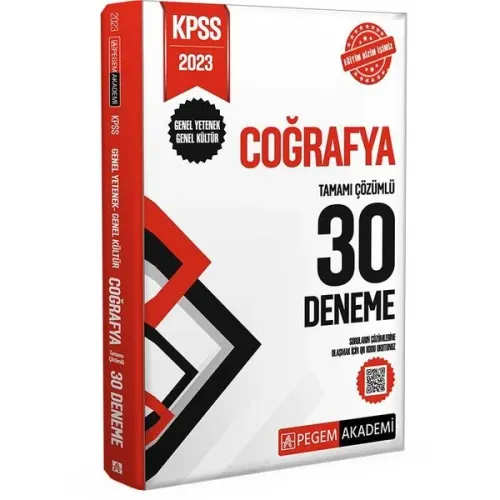 2023 KPSS Genel Kültür Genel Yetenek Coğrafya 30 Deneme