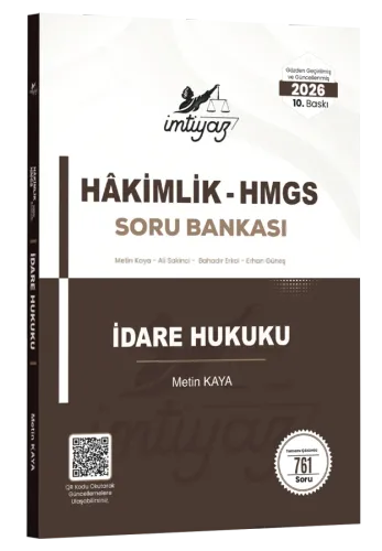 İMTİYAZ 2026 HMGS Hakimlik İdare Hukuku Soru Bankası