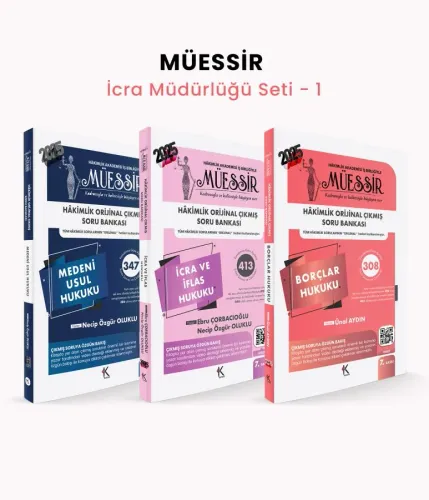 Müessir İcra Müdürlüğü Sınavına Hazırlık Set -1
