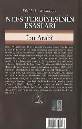 Nefs Terbiyesinin Esasları Muhyiddin İbn Arabi Lıtera Yayıncılık %26 i