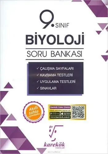Karekök Yayınları 9. Sınıf Biyoloji Kavramlarla Soru Bankası