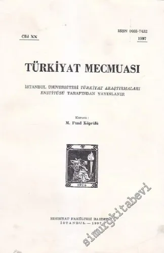 Türkiyat Mecmuası - Cilt: 20       1996