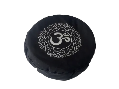 Buğday Kabuğu Dolgulu (Zafu) Meditasyon Minderi - Siyah