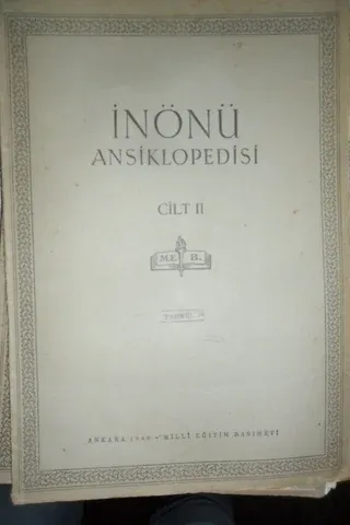 İnönü Ansiklopedisi Cilt II Fasikül 16