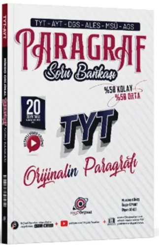 Orijinal Yayınları TYT Paragraf Mikro Soru Bankası