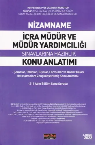 İcra Müdür ve Müdür Yardımcılığı Sınavlarına Hazırlık Konu Anlatımı