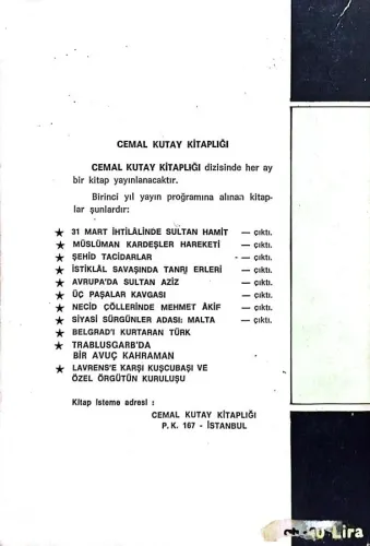 Siyasi Sürgünler Adası Malta Cemal Kutay Cemal Kitap Kitaplığı