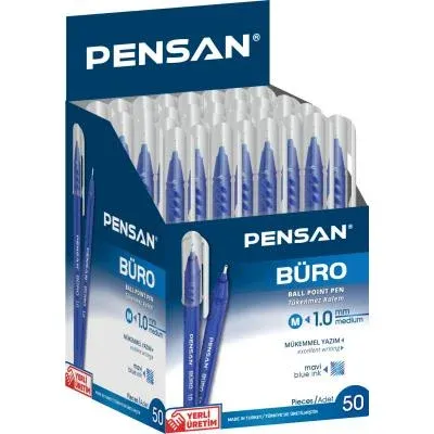 Pensan Büro Tükenmez Kalem 50'li Mavi