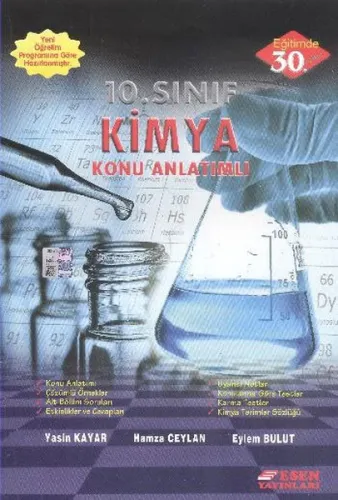 Esen Yayınları 10. Sınıf Kimya Konu Anlatımlı Esen