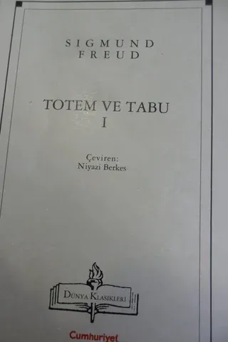 Totem ve Tabu 1