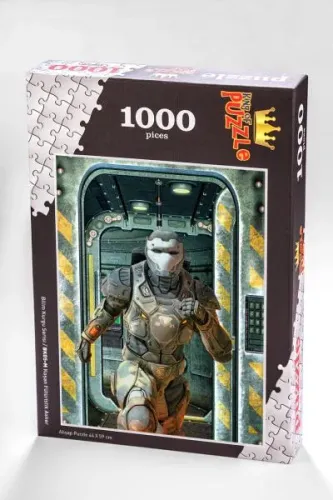 Bilim Kurgu Serisi - Koşan Fütüristik Asker 1000 Parça Puzzle