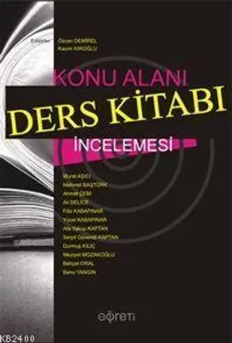 Konu Alanı Ders Kitabı İncelemesi