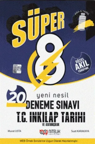 Nitelik Yayınları 8. Sınıf T.C İnkılap Tarihi ve Atatürkçülük Süper 20
