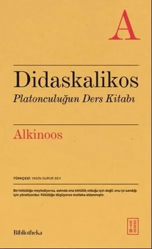 Didaskalikos ;Platonculuğun Ders Kitabı