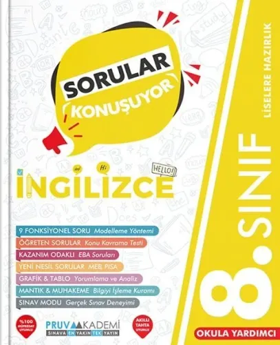 Pruva 8. Sınıf İngilizce Soru Bankası