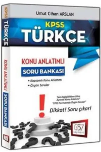 657 KPSS Türkçe Konu Anlatımlı Soru Bankası