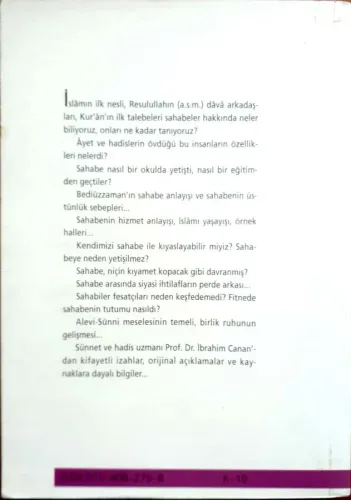 Sahabe Dünyası Prof.Dr.İbrahim Canan Nesil