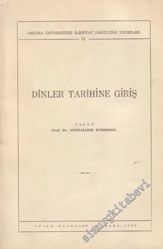 Dinler Tarihine Giriş -        1955