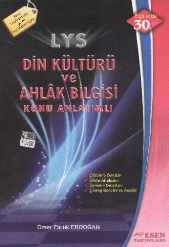 Esen YKS Din Kültürü ve Ahlak Bilgisi Konu Anlatımlı  2. Oturum