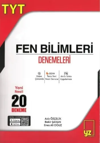 YZ Yayınları TYT Fen Bilimleri 20 Deneme Sınavı