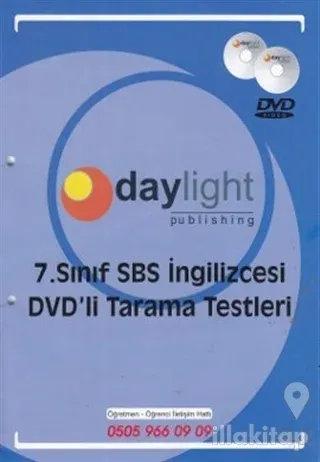 7. Sınıf SBS İngilizcesi DVD'li Tarama Testleri