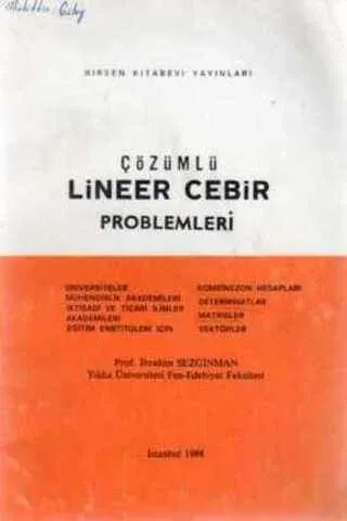 Çözümlü Lineer Cebir Problemleri