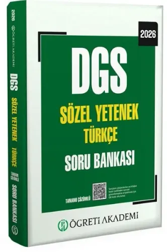 Öğreti Akademi 2026 DGS Sözel Yetenek Türkçe Soru Bankası Çözümlü