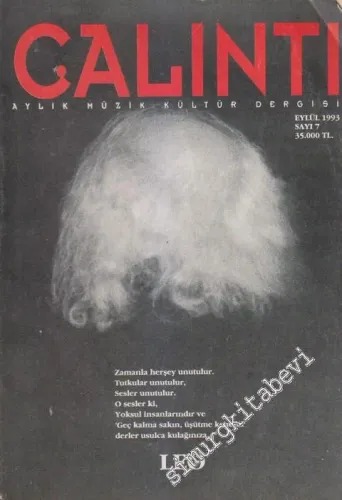 Çalıntı Aylık Müzik Kültür Dergisi - Dosya: Leo - Sayı: 7      Eylül 1993