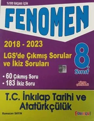 8. Sınıf LGS İnkılap Tarihi ve Atatürkçülük Çıkmış Sorular ve İkiz Soruları 2018-2023