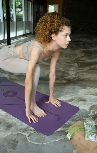 Focus Series 4.1 mm Mor Doğal Kauçuk Kaydırmaz Yoga Matı