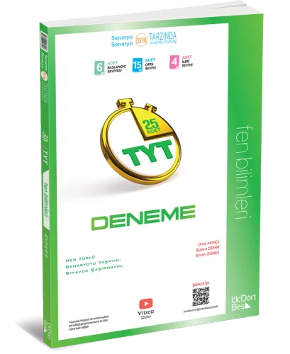 345 - TYT 25 li Fen Bilimleri Deneme -GÜNCEL BASKI